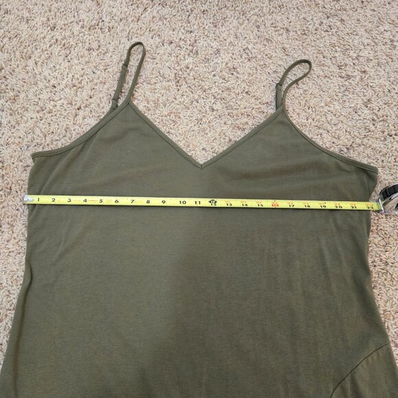 Shein Women's Green Tank Dress w/Slit & Adjustable Straps Size 4XL - Picture 8 of 8